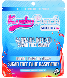 KUSHY PUNCH - Blue Raspberry - Sugar Free - Originals - 10ct - 100mg