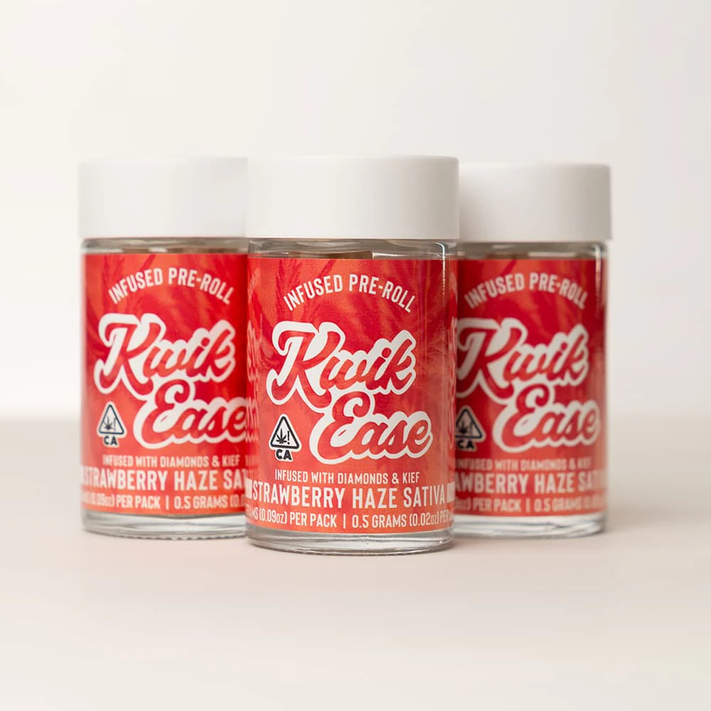 Kwik Ease - KWIK EASE | STRAWBERRY HAZE SATIVA - INFUSED | PREROLL | 2.5G Main Image