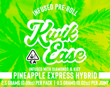KWIK EASE - KWIK EASE | PINEAPPLE EXPRESS - 5PK INFUSED | PREROLL | 2.5G