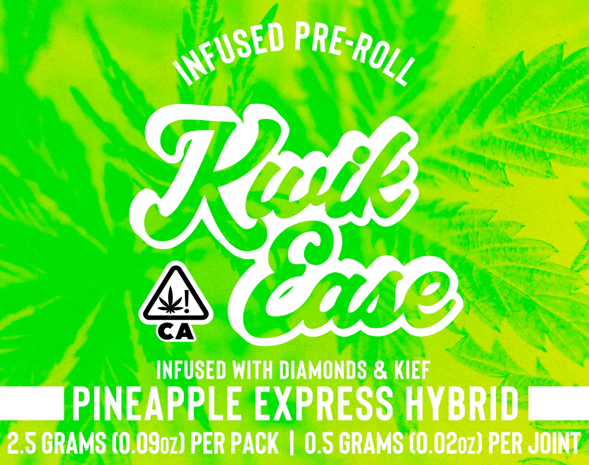 Kwik Ease - KWIK EASE | PINEAPPLE EXPRESS - 5PK INFUSED | PREROLL | 2.5G Main Image