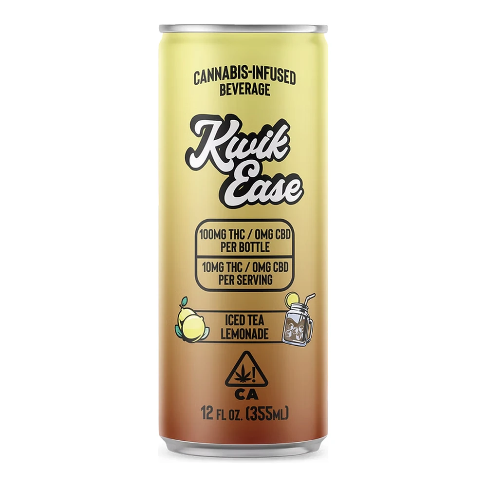 Kwik - Kwik Ease | Iced Tea Lemonade | Cannabis Infused Beverage | 100mg Main Image