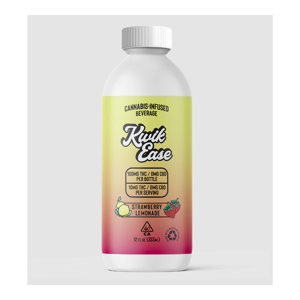 Kwik - Kwik Ease | Strawberry Lemonade | Cannabis Infused Beverage | 100mg  Main Image