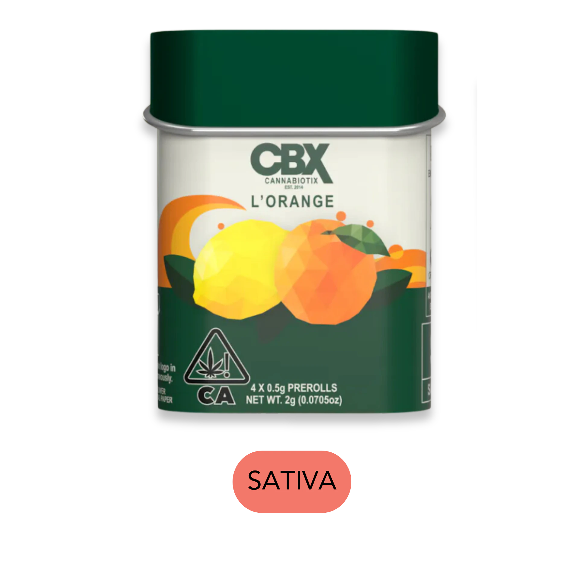 CBX: Cannabiotix - CBX - L'Orange - Preroll Pack - 4pk - 2.0g Main Image