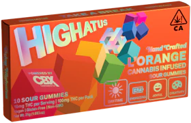HIGHATUS: L'Orange Sour Gummies 10pk/100mg (S)
