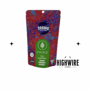 Choice Gummies Super Sour Cherry Berry 200mg