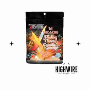 MONSTER XTRACTS - Monster THC:CBG: Gummies Paradise Punch 200mg