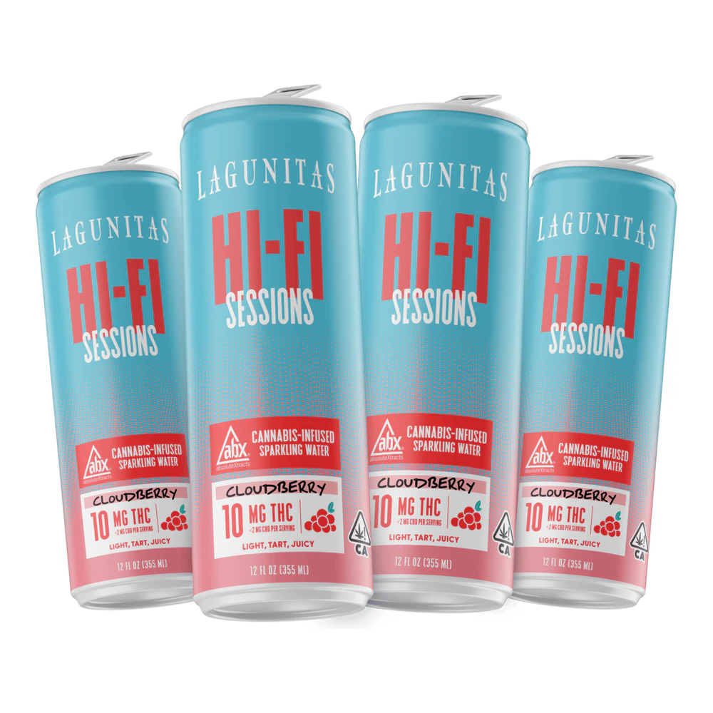 ABX / absoluteXtracts - Lagunitas | Hi-Fi Sessions | Cloudberry | Cannabis Infused Sparkling Water 4pk | 40mg Main Image