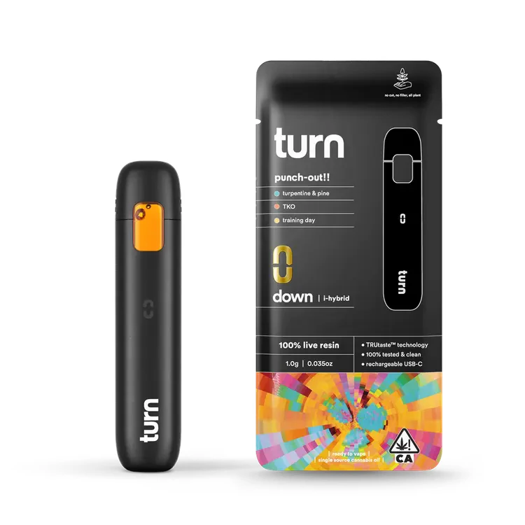 Turn - Punch Out!! (IH) | 1g Live Resin Disposable | Turn Main Image