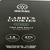 High peaks | Larry's Cookies | 2pk Pre-Roll | 1.5g Hybrid