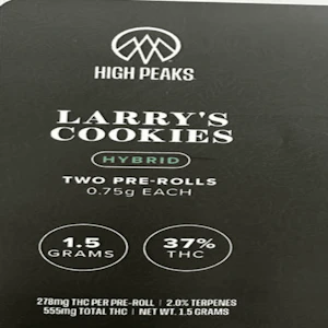 HIGH PEAKS (NY) - High peaks | Larry's Cookies | 2pk Pre-Roll | 1.5g Hybrid