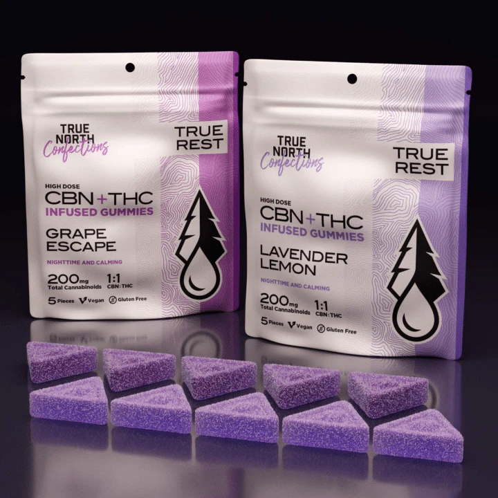 True North Collective MI - True North- Lavender Lemon 1:1 THC/CBN Gummies Main Image