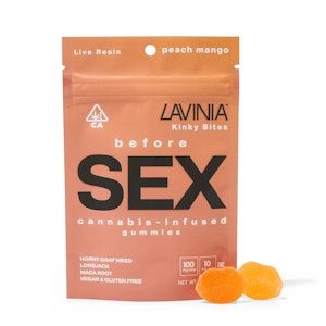 LAVINIA - LAVINIA | Kinky Bites| Before SEX | Peach Mango | Live Resin Gummies