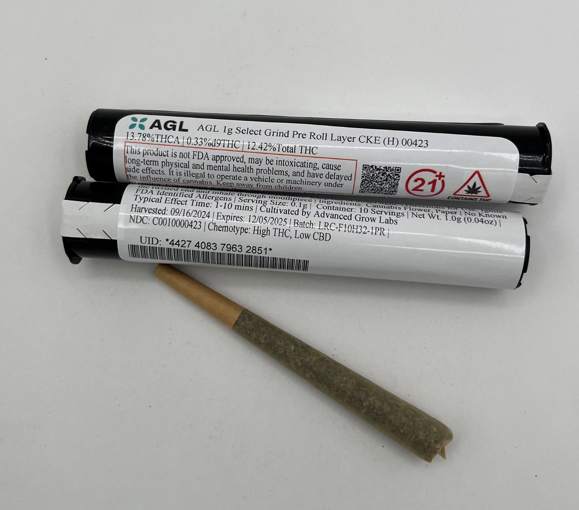 AGL - AGL 1g Select Grind Pre Roll Layer CKE (H) 00423 Main Image