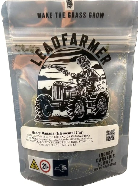 Leadfarmer - LeadFarmer - Honey Banana - 3.5g - 21.20% THC - Dry Flower Main Image