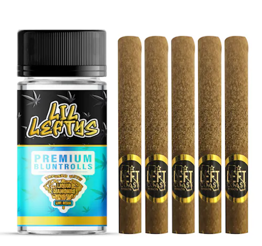 Left Coast - Maui Wowie -Sativa- Lil' Lefties Premium Infused Bluntrolls, (Pre-Roll) 5pk, 6.5g | Left Coast      -nn9 back