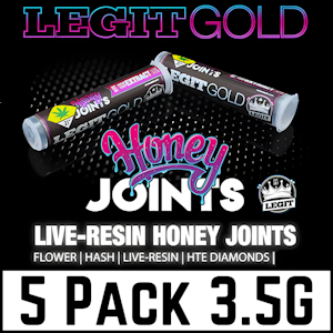 Legit Gold - Legit Gold | Peanut Butter Kush | Infused Pre-Roll | 5pk | 3.5g