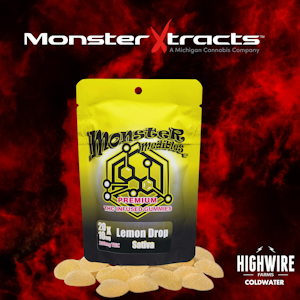 MONSTER XTRACTS - Monster Gummies Lemon Drop 200mg (Sativa)
