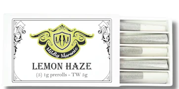 Lemon Haze 5pk 1g Prerolls | Mildly Moronic