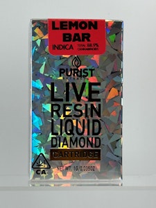 Purist - Purist 1g Lemon Bar Live Resin Cartridge