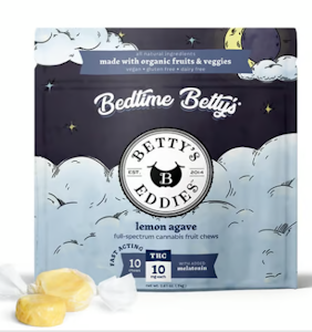 BETTY'S EDDIES - Bedtime Betty’s Lemon Agave 10pk Fruit Chews - 100mg