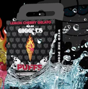 Giggles Puffs-Live Hash Rosin- Lemon Cherry Gelato -Hybrid-1g 510 cart-93.66% THC