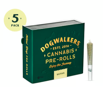 DOGWALKERS - Lemon Fresh Dogwalkers 5 Pack Pre Roll "Play" - .35G (1.75G)