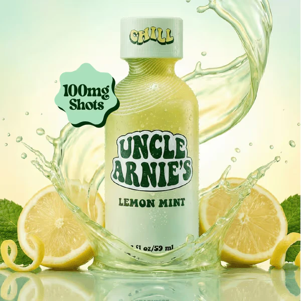 Uncle Arnies - Uncle Arnie's | Beverage | THC:CBD 4:1 | Lemon Mint | 2oz | 100mg Main Image