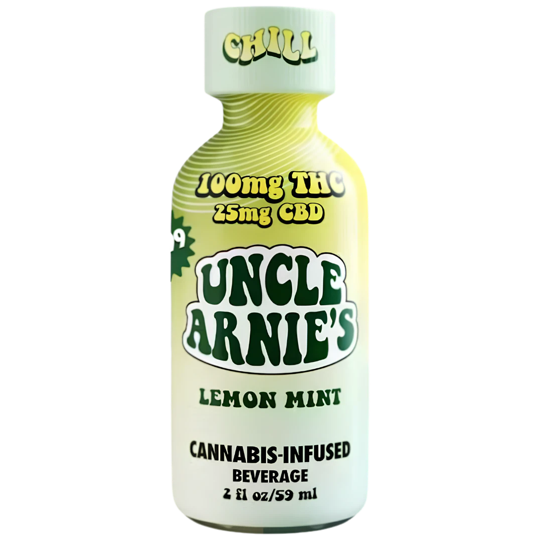Uncle Arnies - Uncle Arnie's - 100mg Shot - Lemon Mint 4:1 CBD Main Image