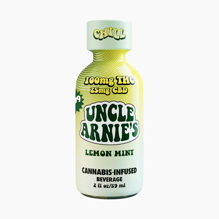 Uncle Arnies - Uncle Arnie's - Hybrid - 4:1 Lemon Mint - THC Shot - (100mg THC/25mg CBD) Main Image
