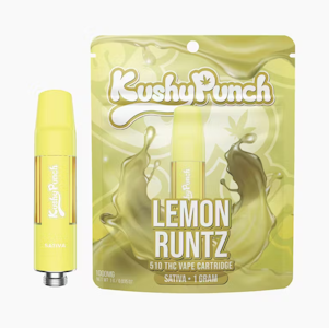 KUSHY PUNCH - Kushy Punch - 510 Cartridge - Sativa - Lemon Runtz - (1g)