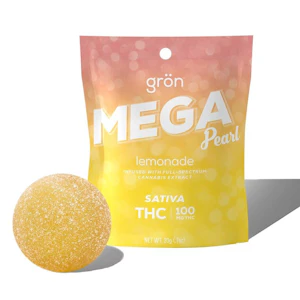 Grön Edibles - Gron Mega Pearl - Lemonade - Sativa- 100MG 
