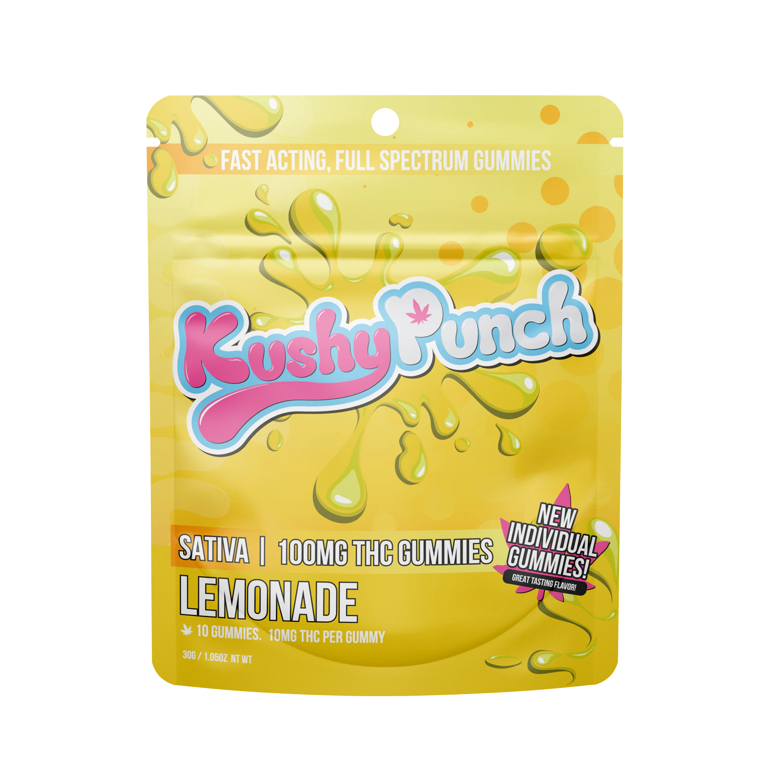 Kushy Punch - Kushy Punch 10pk Gummies Lemonade Main Image