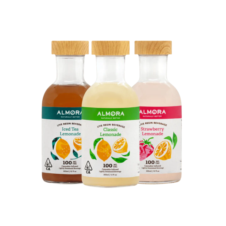 ALMORA FARMS - Almora Farm Classic Lemonade Live Resin Infused Beverage 100mgTHC Main Image