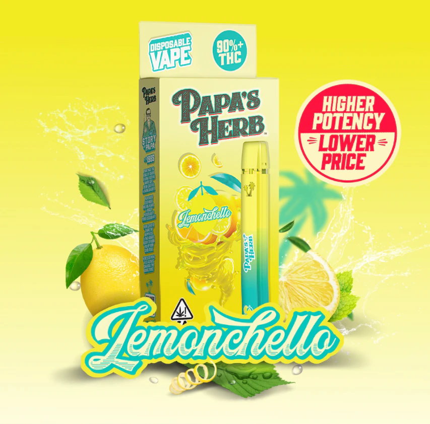 Papa's Herb - Papa's Herb - Lemonchello - 1g All In One Vape Main Image