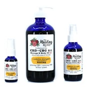 Lemon Ginger CBD:CBG 2:1 | Massage & Body Oil | 3x Strength | 1500mg