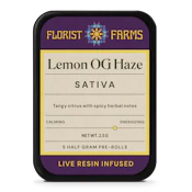 Florist Farms Infsd Preroll 5pk 0.5G - LemonOGHaze | P14