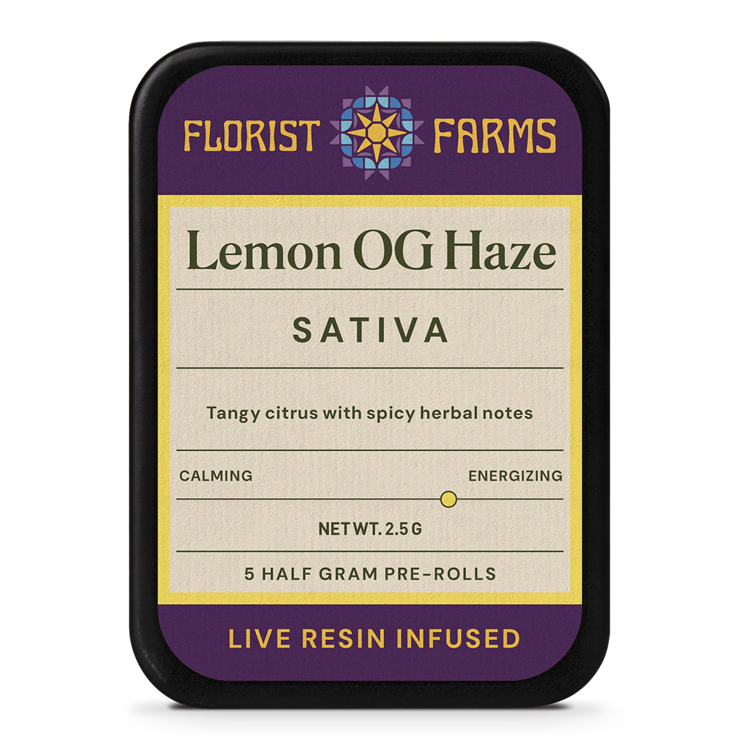 Florist Farms - Florist Farms Infsd Preroll 5pk 0.5G - LemonOGHaze | P14 Main Image