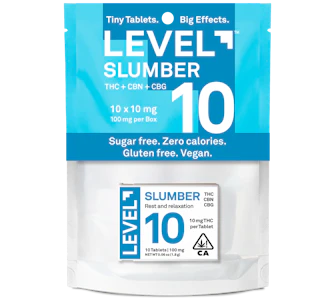 LEVEL - LEVEL | LEVEL 10 SLUMBER 4:2:1 THC/CBN/CBG - 10PK | CAPSULE