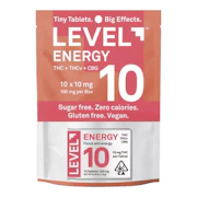Level | Energy | 10:5:2 | THC:THCV:CBG | 10mg 10pk | 100mg