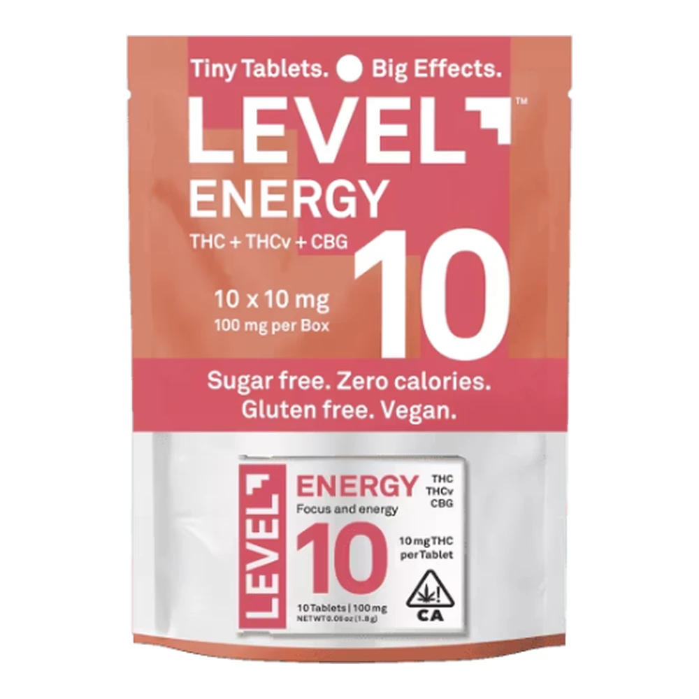 LEVEL - Level | Energy | 10:5:2 | THC:THCV:CBG | 10mg 10pk | 100mg Main Image