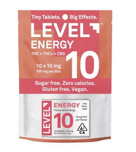 LEVEL+ - Level | Energy | 10:5:2 | THC:THCV:CBG | 10pk