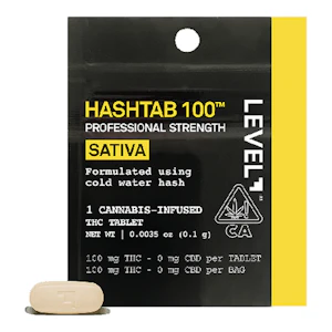 Level | Hashtab | Sativa | Single Serving | 100mg