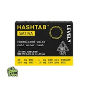 LEVEL - HASHTAB SATIVA - 10pk (26mg THC ea)