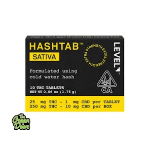 LEVEL+ - LEVEL - HASHTAB SATIVA - 10pk (26mg THC ea)