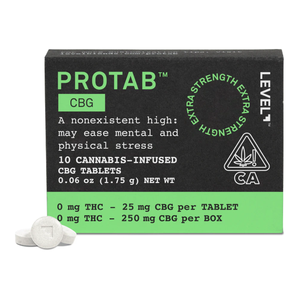 LEVEL - Level | Protab | CBG | Tablets | 25mg 10pk | 250mg CBG Main Image