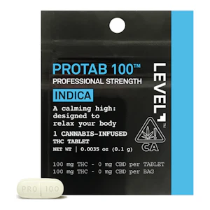 Level | Protab | Indica | Single Serving | 100mg