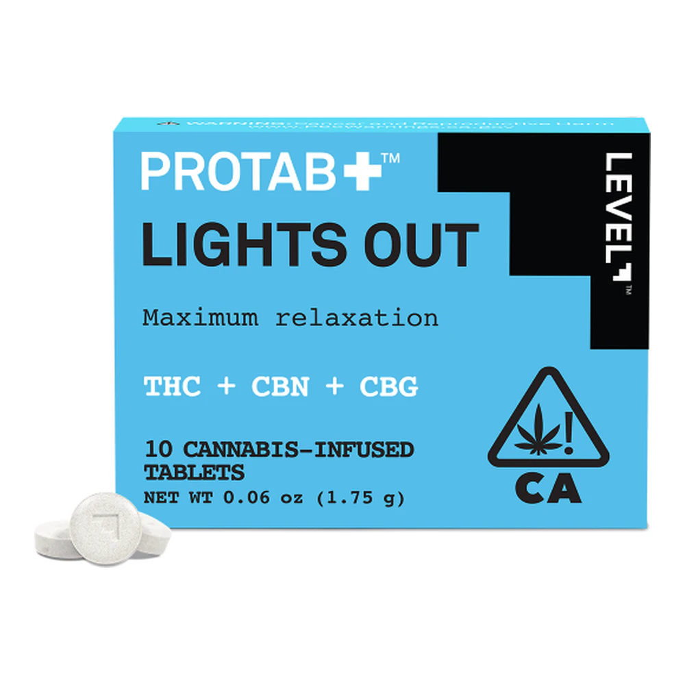LEVEL - Level | Protab | Lights Out | Sleep Tablets | 25mg 10pk | 250mg Main Image