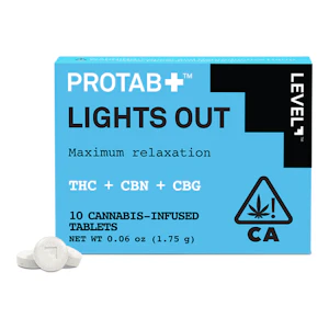 Level | Protab | Lights Out | Sleep Tablets | 25mg 10pk | 250mg