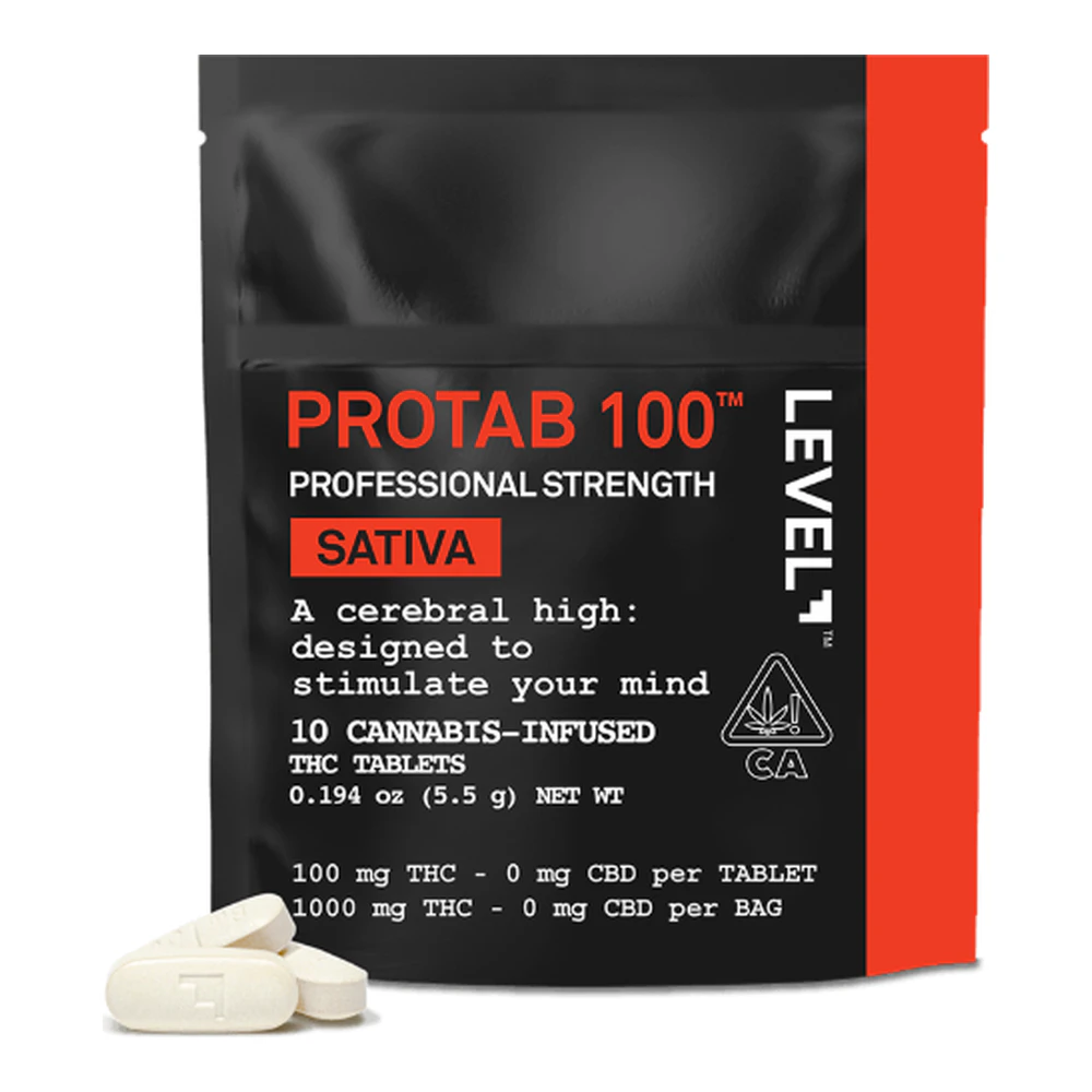 LEVEL - Level | Protab | Sativa | 100mg 10pk | 1000mg Main Image