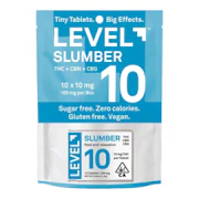 Level | Slumber | Tablets | 10:4:2 | THC:CBN:CBG | 1 mg 10pk | 100mg